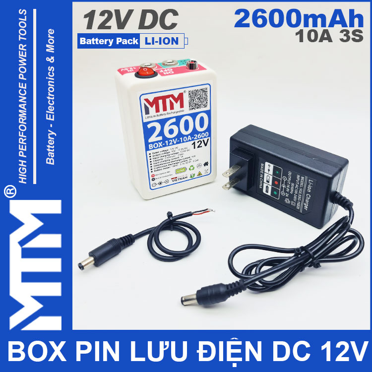 Bo Luu Dien DC 12V 10A 3S 2600mah MTM Bo Luu Dien DC 12V 10A 3S 2600mah MTM