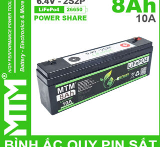 Binh Ac Quy Pin Sat 6V4 8Ah 2S2P Cell Pin Sat 26650 10A