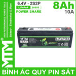 Chuyen Ban Binh Ac Quy Pin Sat 6V4 8Ah 2S2P Cell Pin Sat 26650 10A
