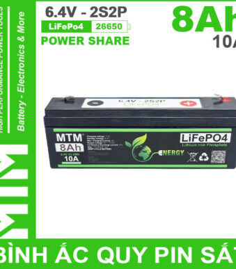 Chuyen Ban Binh Ac Quy Pin Sat 6V4 8Ah 2S2P Cell Pin Sat 26650 10A